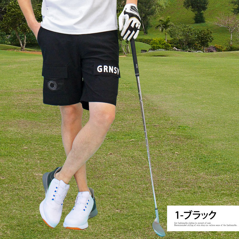 トップイズム TopIsm ゴルフパンツ メンズ ゴルフウェア GIORNO SEVEN ジョルノセブン ハーフパンツ ショートパンツ 短パン 多機能カーゴポケット ポリエステルストレッチ おしゃれ 春夏