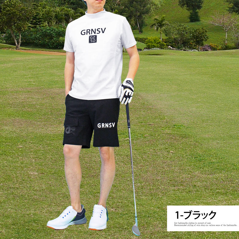 トップイズム TopIsm ゴルフパンツ メンズ ゴルフウェア GIORNO SEVEN ジョルノセブン ハーフパンツ ショートパンツ 短パン 多機能カーゴポケット ポリエステルストレッチ おしゃれ 春夏