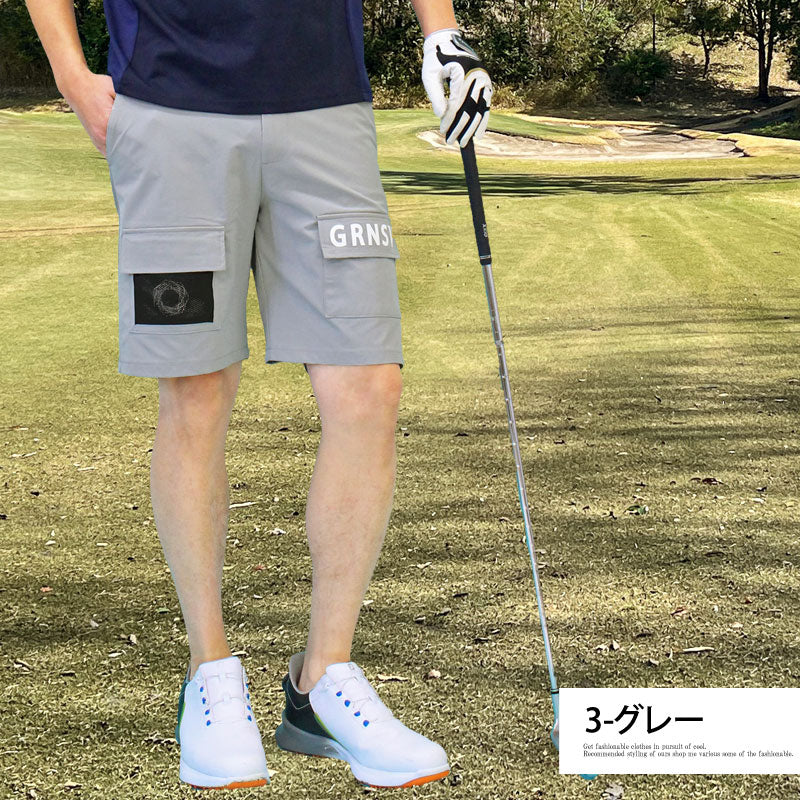 トップイズム TopIsm ゴルフパンツ メンズ ゴルフウェア GIORNO SEVEN ジョルノセブン ハーフパンツ ショートパンツ 短パン 多機能カーゴポケット ポリエステルストレッチ おしゃれ 春夏