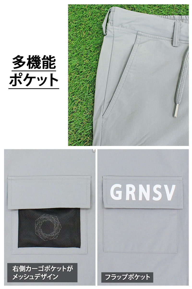 トップイズム TopIsm ゴルフパンツ メンズ ゴルフウェア GIORNO SEVEN ジョルノセブン ハーフパンツ ショートパンツ 短パン 多機能カーゴポケット ポリエステルストレッチ おしゃれ 春夏
