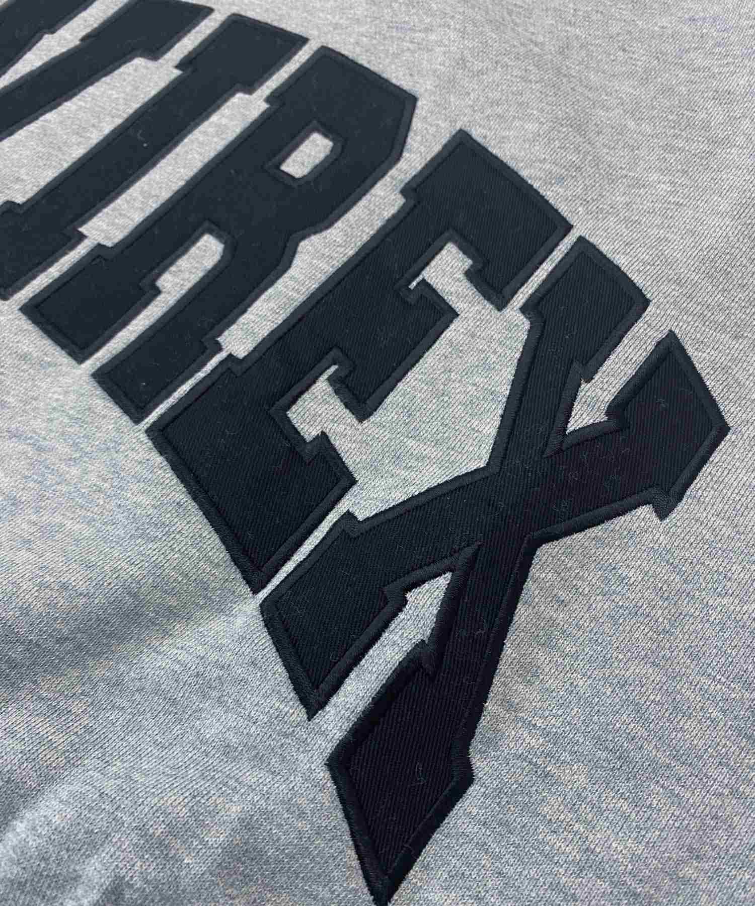 TopIsm AVIREX Renewal Trainer Fleece Lined Sweat Logo Embroidery Long Sleeve Crew Neck Men's Brand AVIREX American Casual