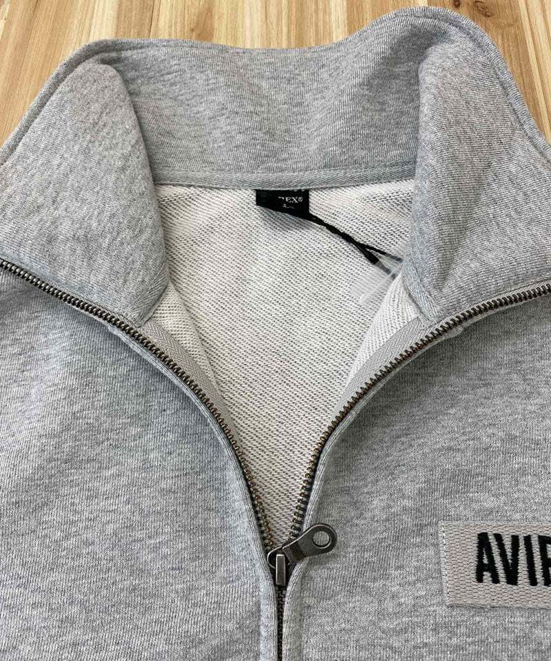 トップイズム TopIsm AVIREX アヴィレックス FATIGUE STAND ZIP スウェット ファティーグ スタンドジップジャケット ポケット付き ジップアップ アビレックス メンズ 長袖