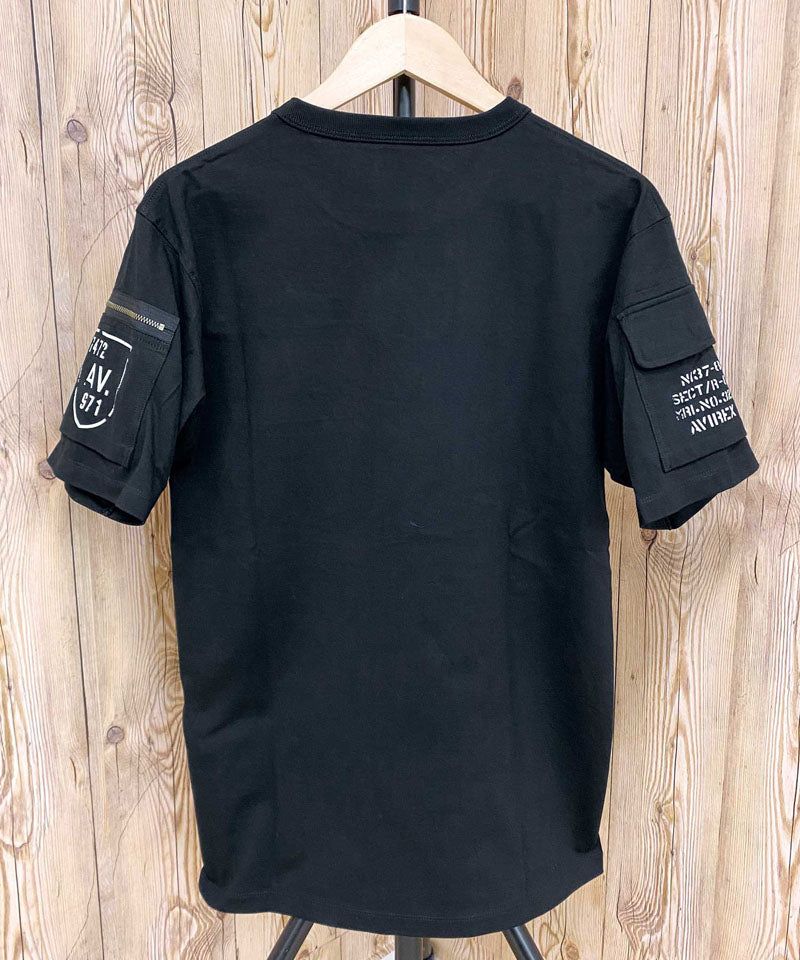 トップイズム TopIsm AVIREX アヴィレックス 半袖 ファティーグ Tシャツ 綿100% コットン クルーネック ポケット ミリタリー メンズ ブランド アビレックス