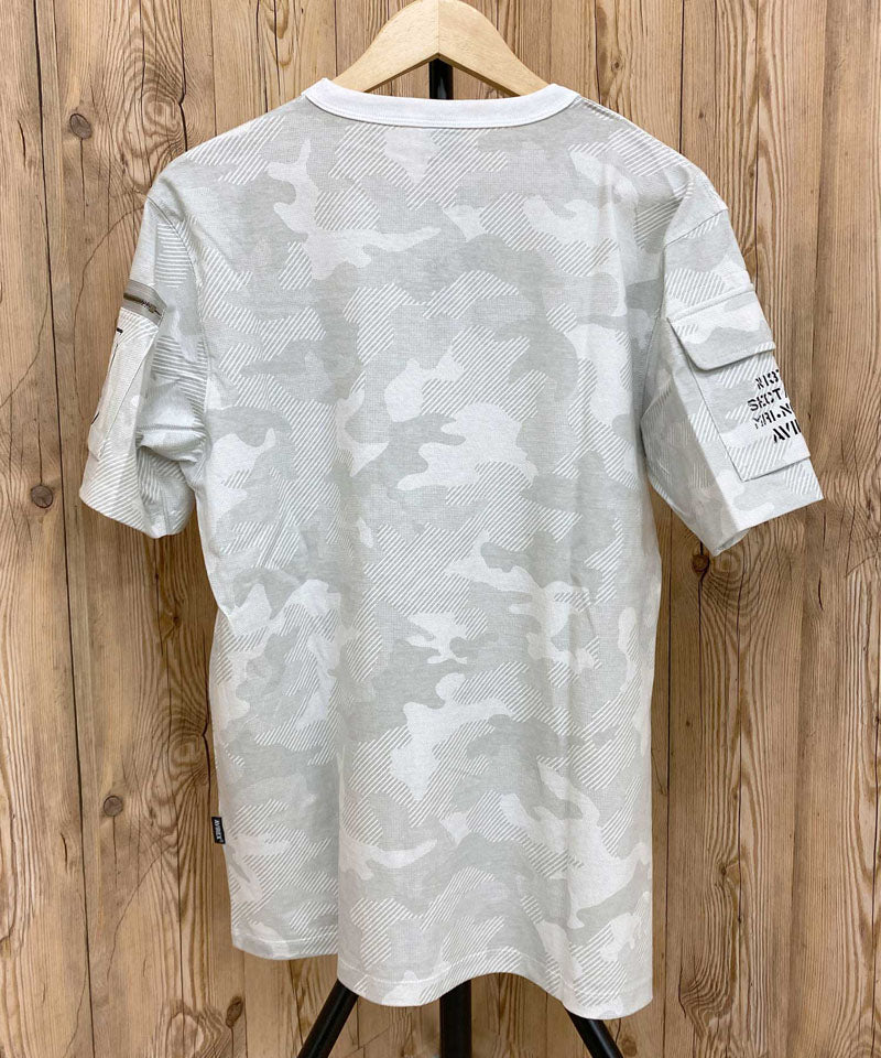 トップイズム TopIsm AVIREX アヴィレックス 半袖 ファティーグ Tシャツ 綿100% コットン クルーネック ポケット ミリタリー メンズ ブランド アビレックス