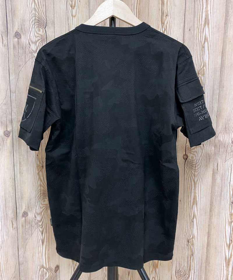 トップイズム TopIsm AVIREX アヴィレックス 半袖 ファティーグ Tシャツ 綿100% コットン クルーネック ポケット ミリタリー メンズ ブランド アビレックス