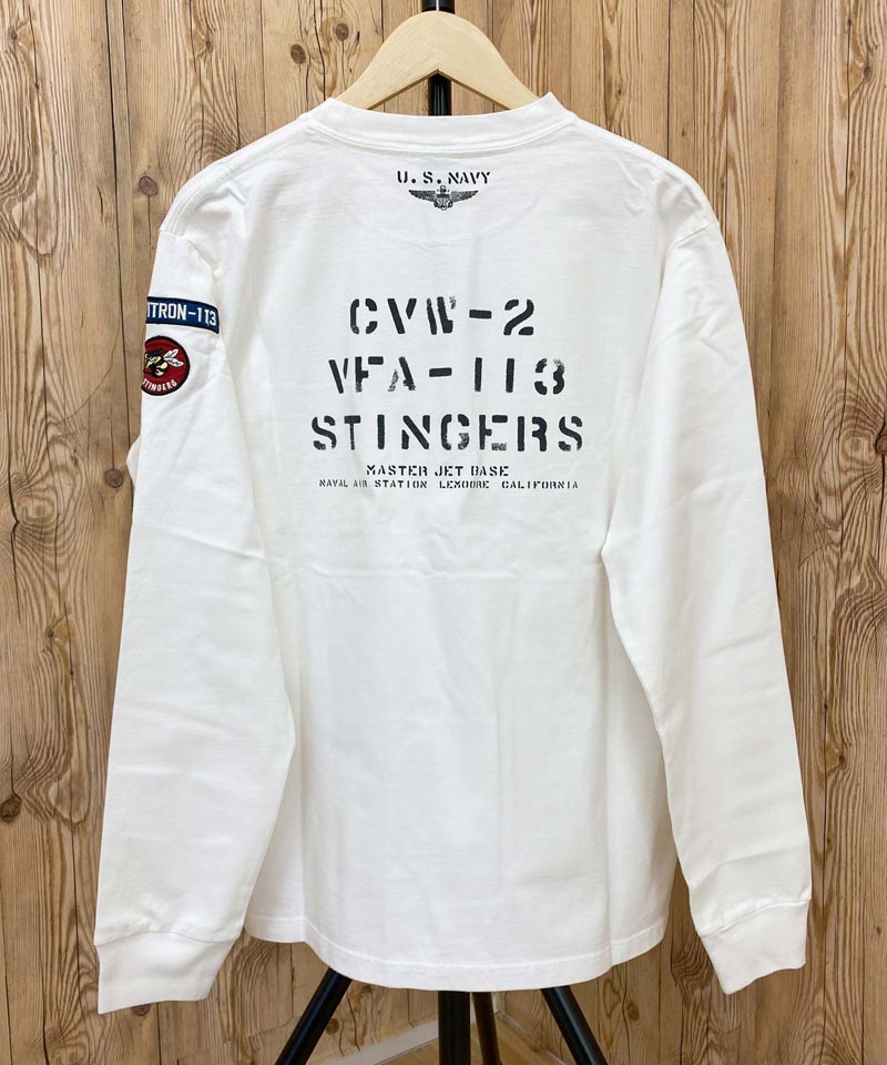 トップイズム TopIsm AVIREX アビレックス ネイバル パッチ ロングスリーブ 長袖 Tシャツ ポケットTEE メンズ ブランド アビレックス