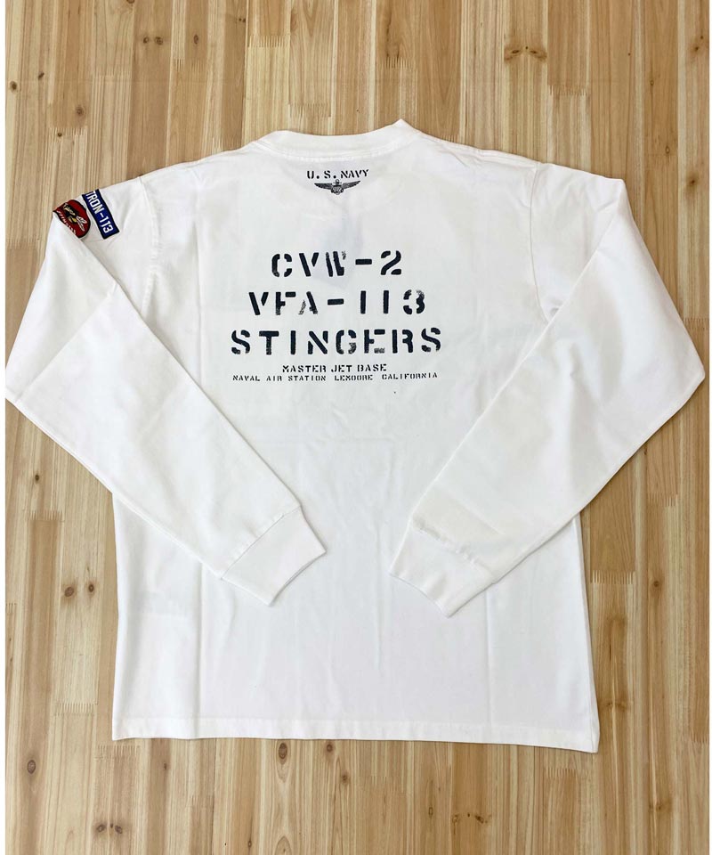 トップイズム TopIsm AVIREX アビレックス ネイバル パッチ ロングスリーブ 長袖 Tシャツ ポケットTEE メンズ ブランド アビレックス