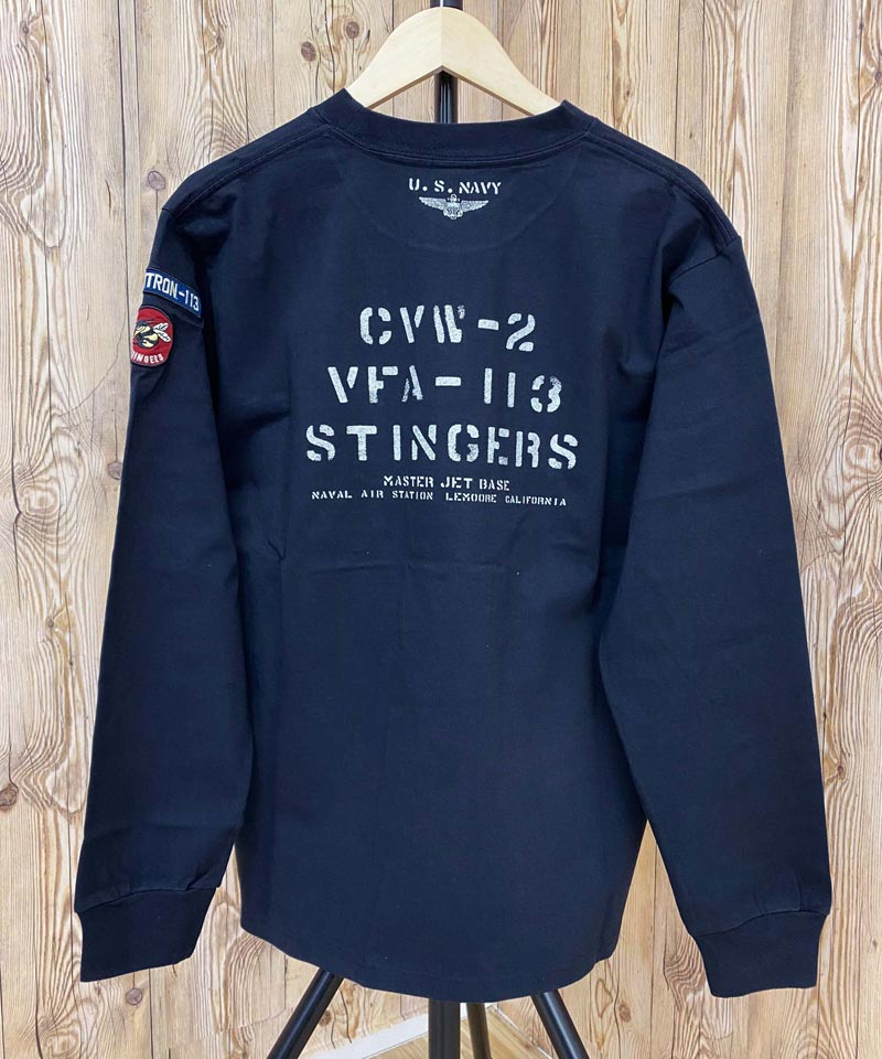 トップイズム TopIsm AVIREX アビレックス ネイバル パッチ ロングスリーブ 長袖 Tシャツ ポケットTEE メンズ ブランド アビレックス