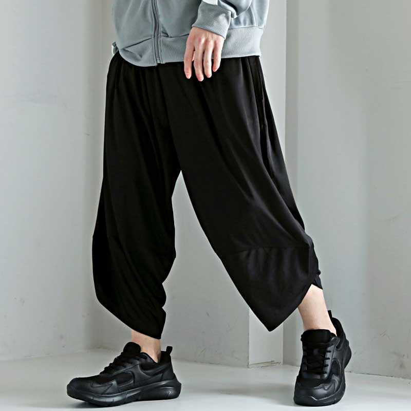 トップイズム TopIsm ショートパンツ メンズ サルエルパンツ アラジンパンツ ハーフパンツ リラックスパンツ ワイド 接触冷感 総柄 無地 UVカット ウォッシャブル 速乾ドライ イージーパンツ ボトムス
