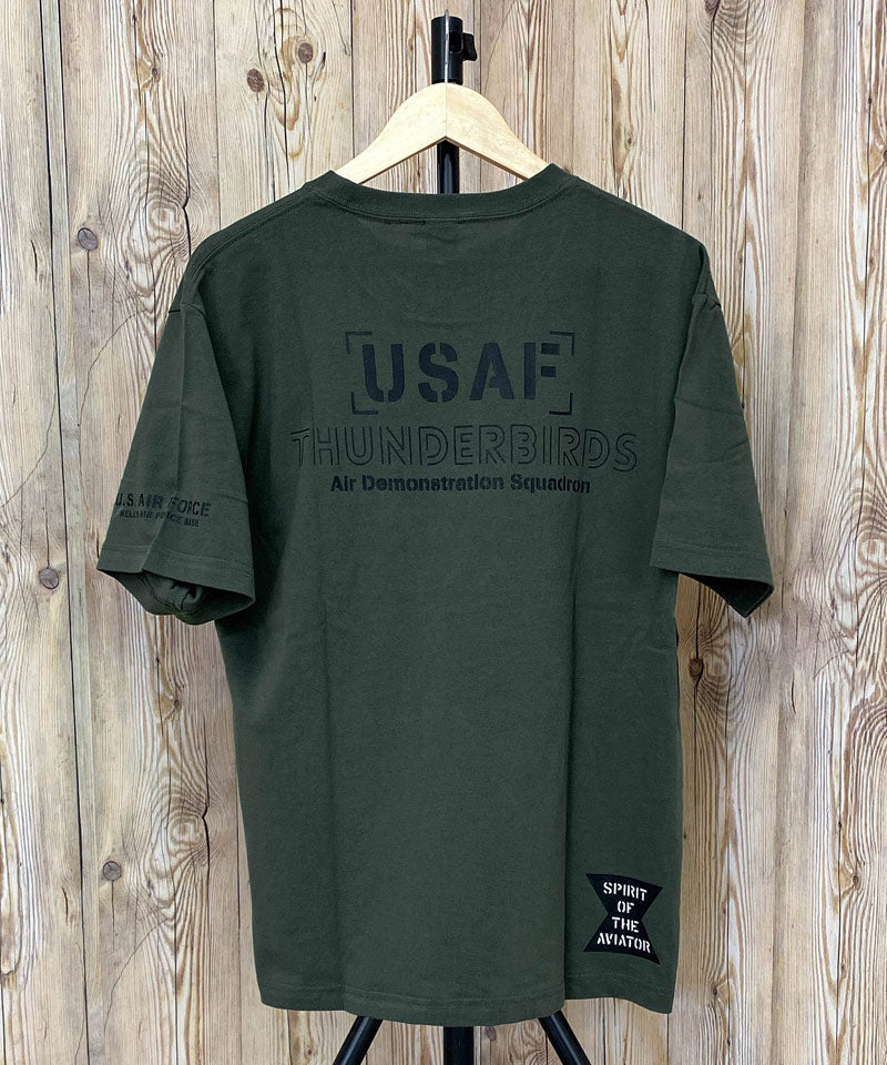 トップイズム TopIsm AVIREX アビレックス FLYOVER ステンシル風 プリント 半袖 Tシャツ メンズ ブランド トップス （1-ホワイト） 1-ホワイト