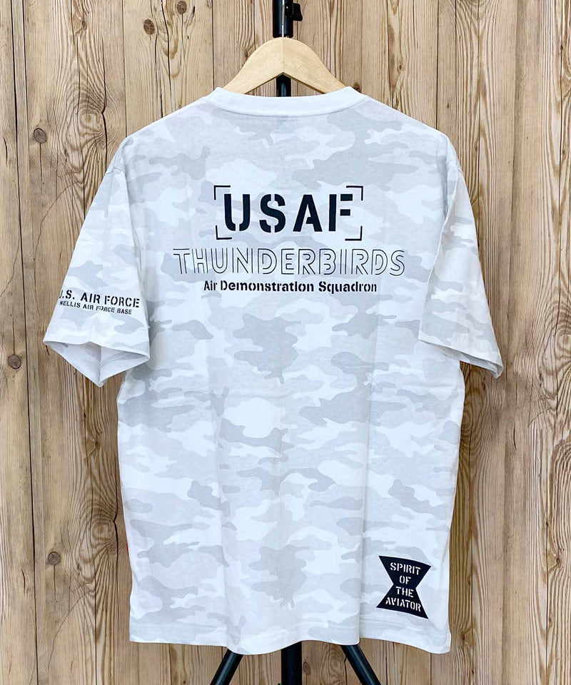 トップイズム TopIsm AVIREX アビレックス FLYOVER ステンシル風 プリント 半袖 Tシャツ メンズ ブランド トップス （1-ホワイト） 1-ホワイト
