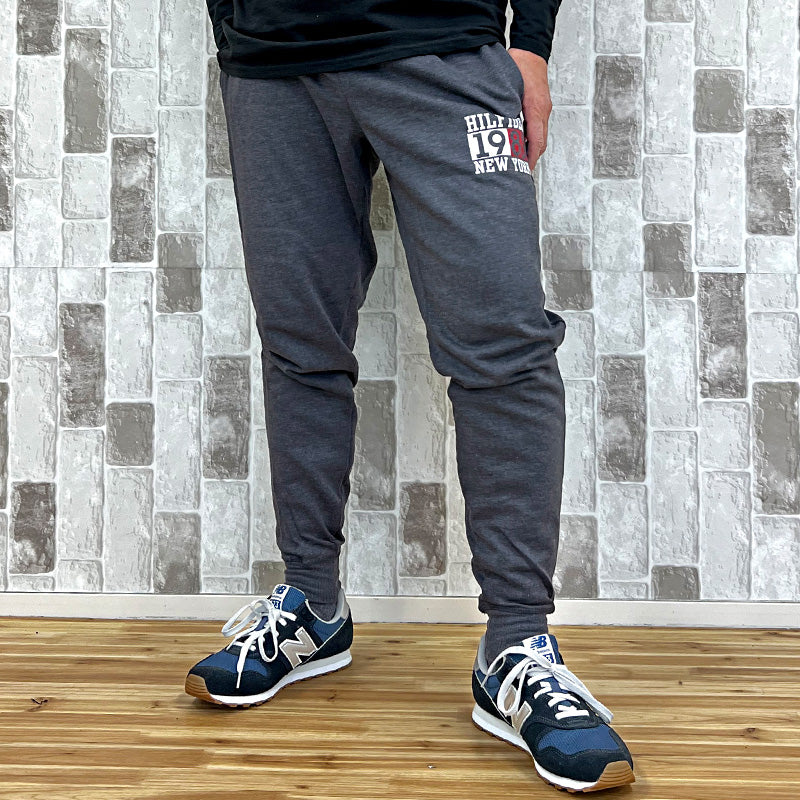トップイズム TopIsm TOMMY HILFIGER トミー ヒルフィガー ビッグNOロゴ ライトウエイト スウェット ジョガーパンツ パンツ ズボン ボトムス ルームウェア メンズ ブランド （4-チャコール） 4-チャコール
