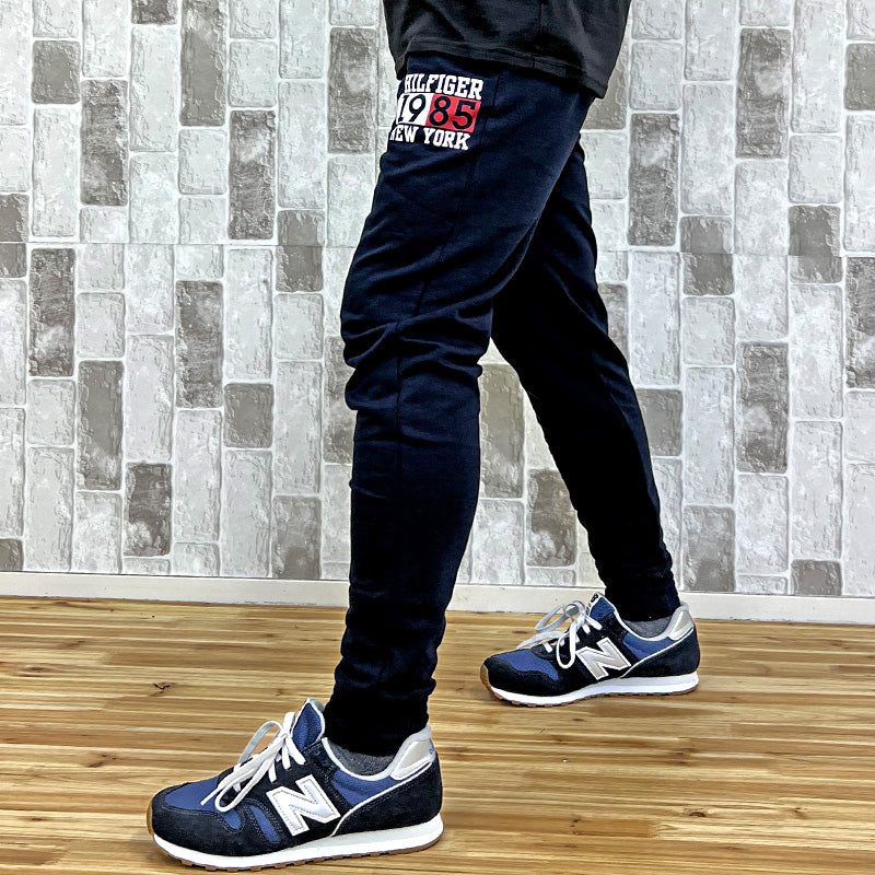 トップイズム TopIsm TOMMY HILFIGER トミー ヒルフィガー ビッグNOロゴ ライトウエイト スウェット ジョガーパンツ パンツ ズボン ボトムス ルームウェア メンズ ブランド （4-チャコール） 4-チャコール