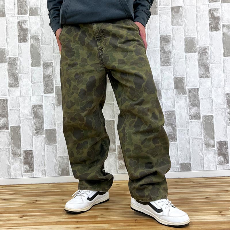 トップイズム TopIsm Carhartt カーハート WIP カモフラージュ ダックシングル ニーパンツ Duck Single Knee Pant WIP メンズ ブランド （3-グリーン(Office Green)） 3-グリーン(Office Green)