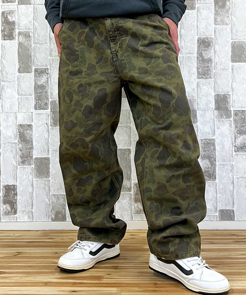 トップイズム TopIsm Carhartt カーハート WIP カモフラージュ ダックシングル ニーパンツ Duck Single Knee Pant WIP メンズ ブランド （3-グリーン(Office Green)） 3-グリーン(Office Green)