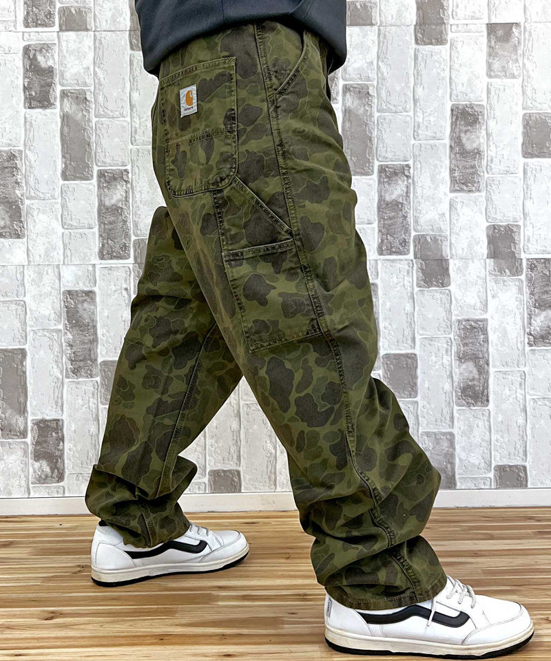 トップイズム TopIsm Carhartt カーハート WIP カモフラージュ ダックシングル ニーパンツ Duck Single Knee Pant WIP メンズ ブランド （3-グリーン(Office Green)） 3-グリーン(Office Green)