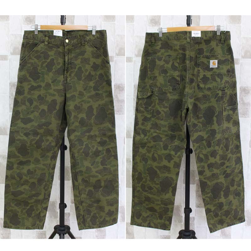 トップイズム TopIsm Carhartt カーハート WIP カモフラージュ ダックシングル ニーパンツ Duck Single Knee Pant WIP メンズ ブランド （3-グリーン(Office Green)） 3-グリーン(Office Green)
