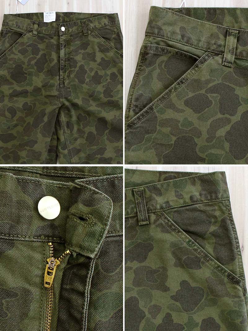 トップイズム TopIsm Carhartt カーハート WIP カモフラージュ ダックシングル ニーパンツ Duck Single Knee Pant WIP メンズ ブランド （3-グリーン(Office Green)） 3-グリーン(Office Green)
