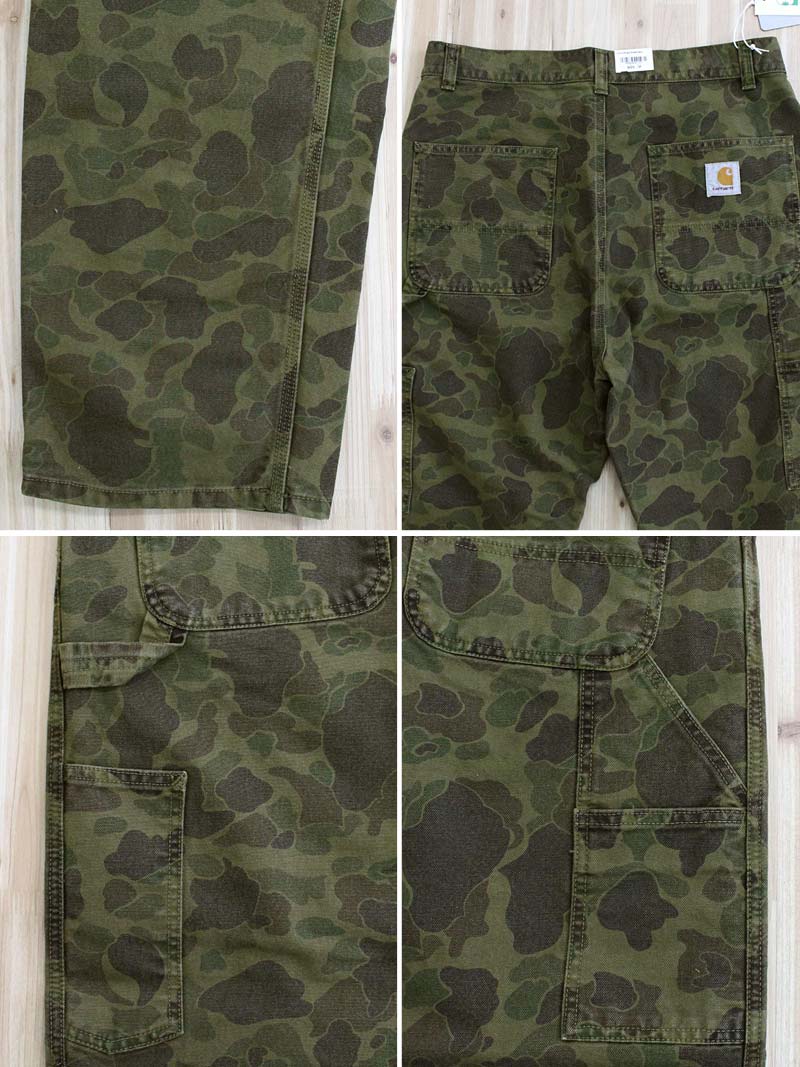 トップイズム TopIsm Carhartt カーハート WIP カモフラージュ ダックシングル ニーパンツ Duck Single Knee Pant WIP メンズ ブランド （3-グリーン(Office Green)） 3-グリーン(Office Green)