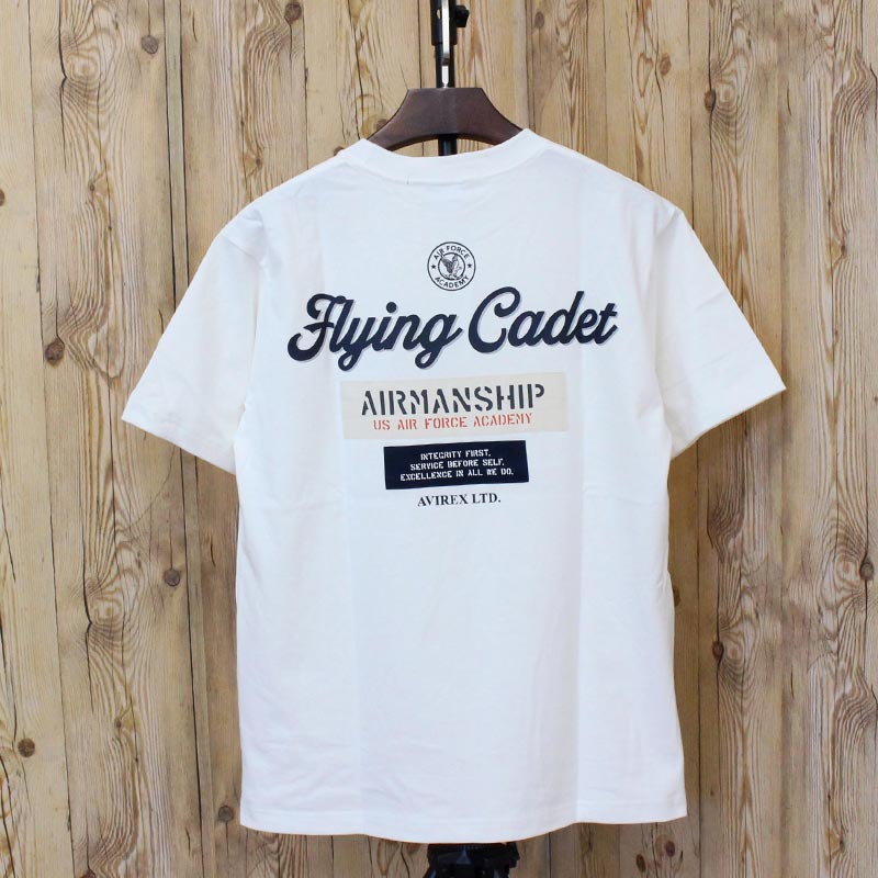 トップイズム TopIsm AVIREX アヴィレックス CADET PATCH T-SHIRT 半袖 Tシャツ ミリタリー アビレックス トップス メンズ ブランド （3-ホワイト） 3-ホワイト