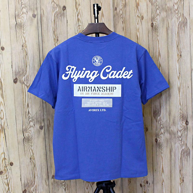 トップイズム TopIsm AVIREX アヴィレックス CADET PATCH T-SHIRT 半袖 Tシャツ ミリタリー アビレックス トップス メンズ ブランド （4-ライトブルー） 4-ライトブルー
