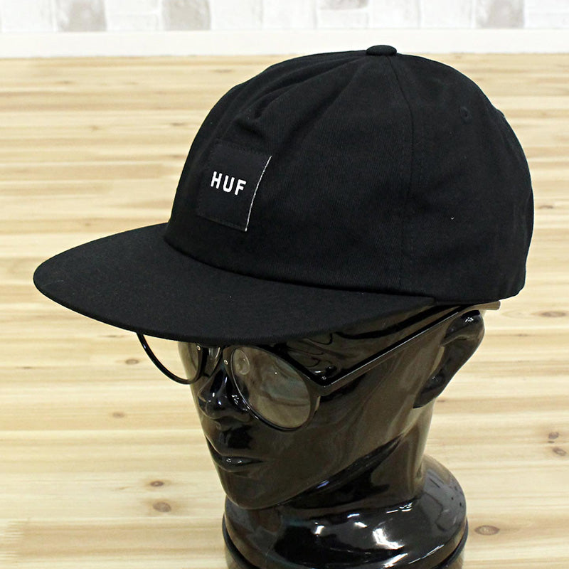 トップイズム TopIsm HUF ハフ セットボックス スナップバック キャップ 5パネル 帽子 HUF SET BOX SNAPBACK メンズ ストリート ブランド （2-ブラック） 2-ブラック