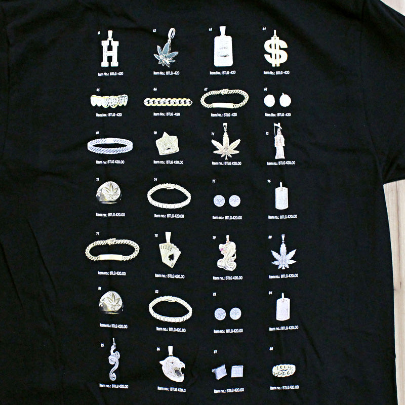 トップイズム TopIsm HUF ハフ ジュエリーロングスリーブバックプリントTシャツ クルーネック ロゴ プリント コットン ロンT カットソー トップス 長袖 Tシャツ メンズ ストリート スケボー ブランド （1-ホワイト） 1-ホワイト