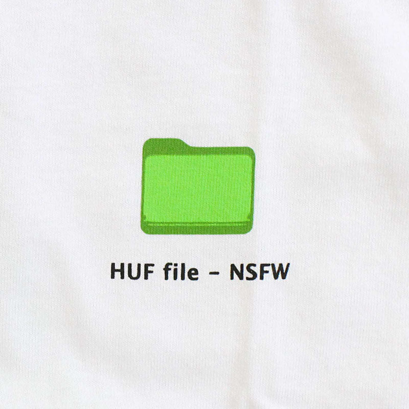 トップイズム TopIsm HUF ハフ デスクトップショートスリーブ バックプリント Tシャツ DESKTOP S/S TEE クルーネック ロゴ コットン トップス 半袖 メンズ ストリート スケボー ブランド 春夏 （1-ホワイト） 1-ホワイト