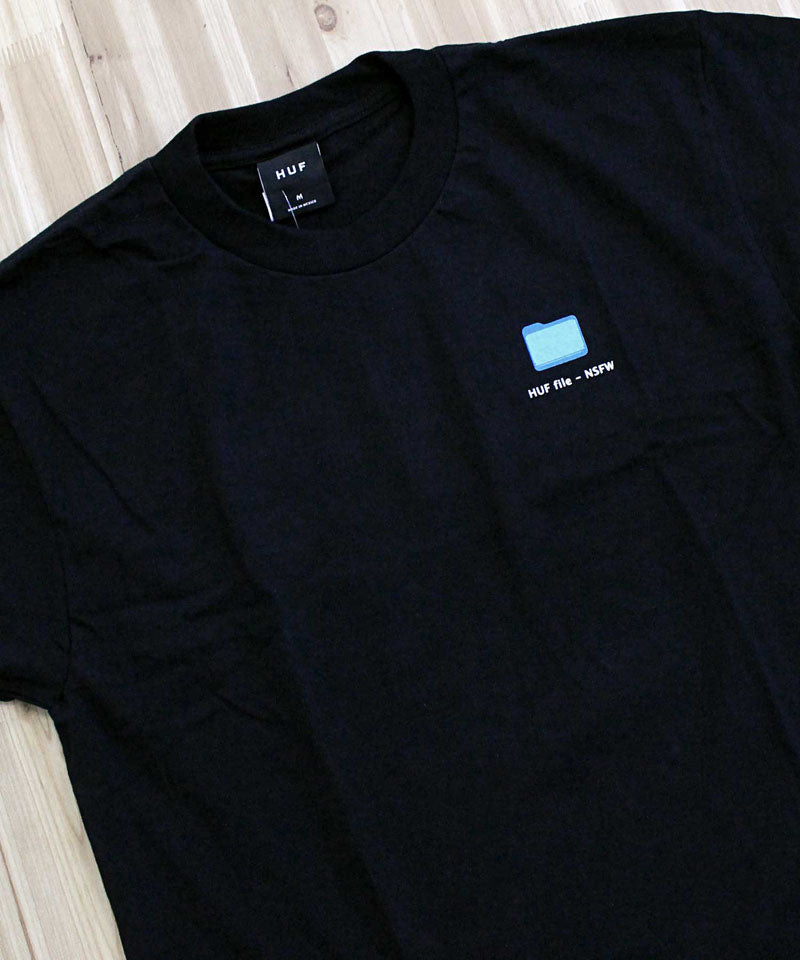 トップイズム TopIsm HUF ハフ デスクトップショートスリーブ バックプリント Tシャツ DESKTOP S/S TEE クルーネック ロゴ コットン トップス 半袖 メンズ ストリート スケボー ブランド 春夏 （1-ホワイト） 1-ホワイト