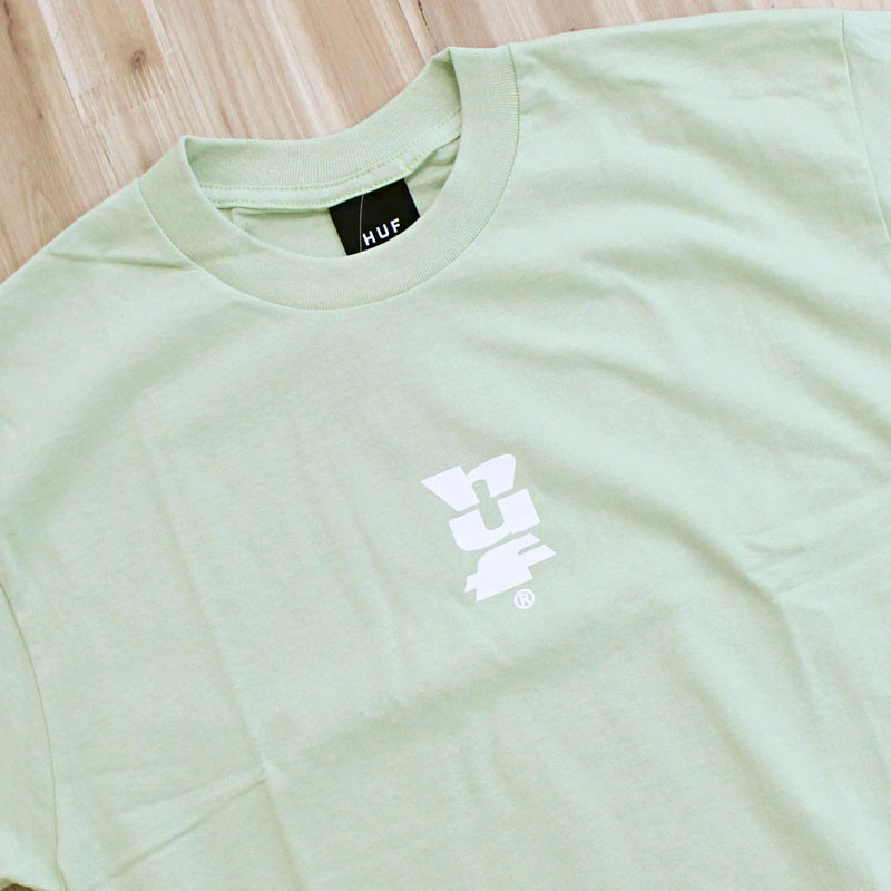 トップイズム TopIsm HUF ハフ ハフセットメガブラストショートスリーブ Tシャツ HUF SET MEGABLAST クルーネック ロゴ コットン トップス 半袖 メンズ ストリート スケボー ブランド 春夏 （1-ホワイト） 1-ホワイト