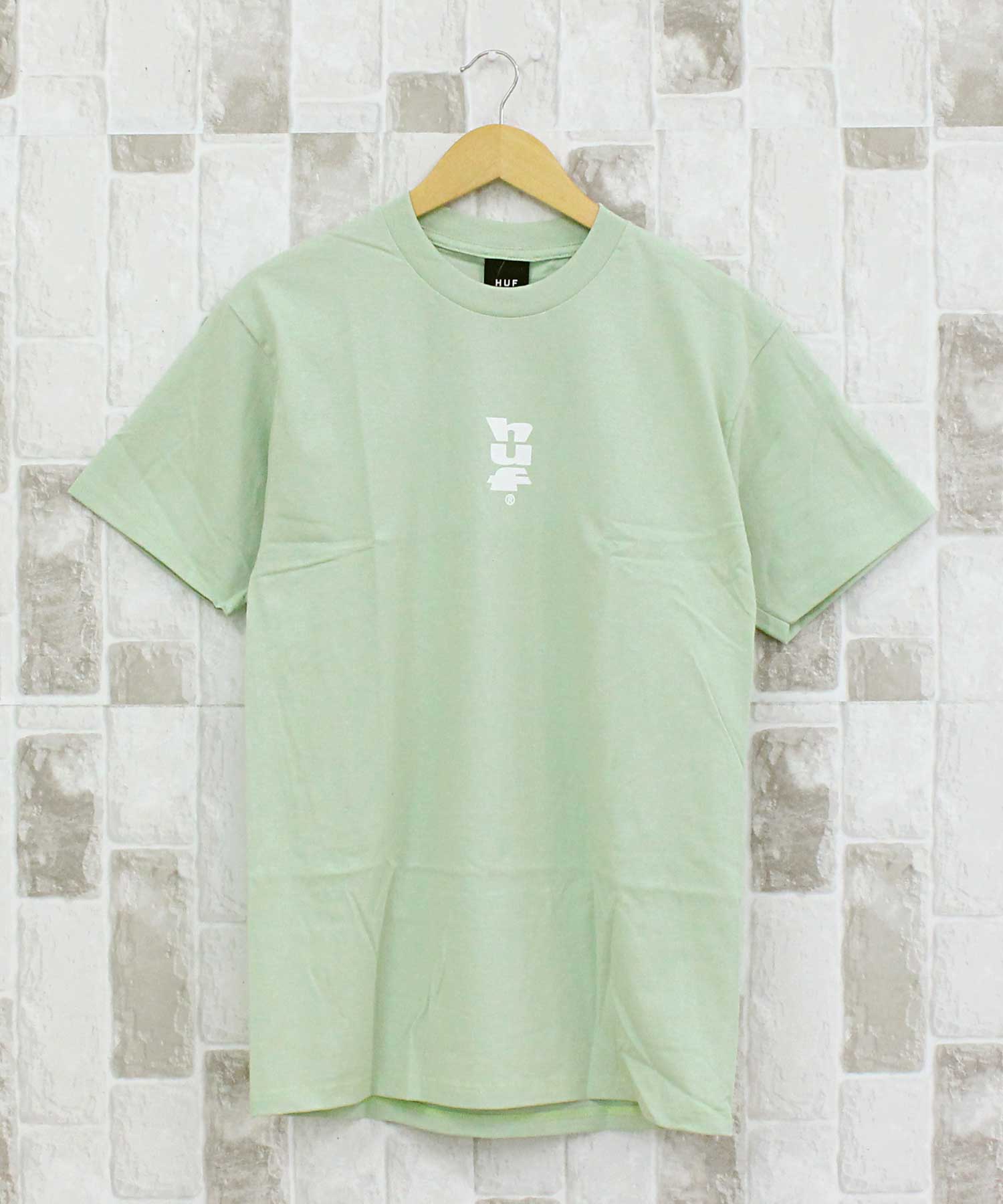 トップイズム TopIsm HUF ハフ ハフセットメガブラストショートスリーブ Tシャツ HUF SET MEGABLAST クルーネック ロゴ コットン トップス 半袖 メンズ ストリート スケボー ブランド 春夏 （3-グリーン） 3-グリーン