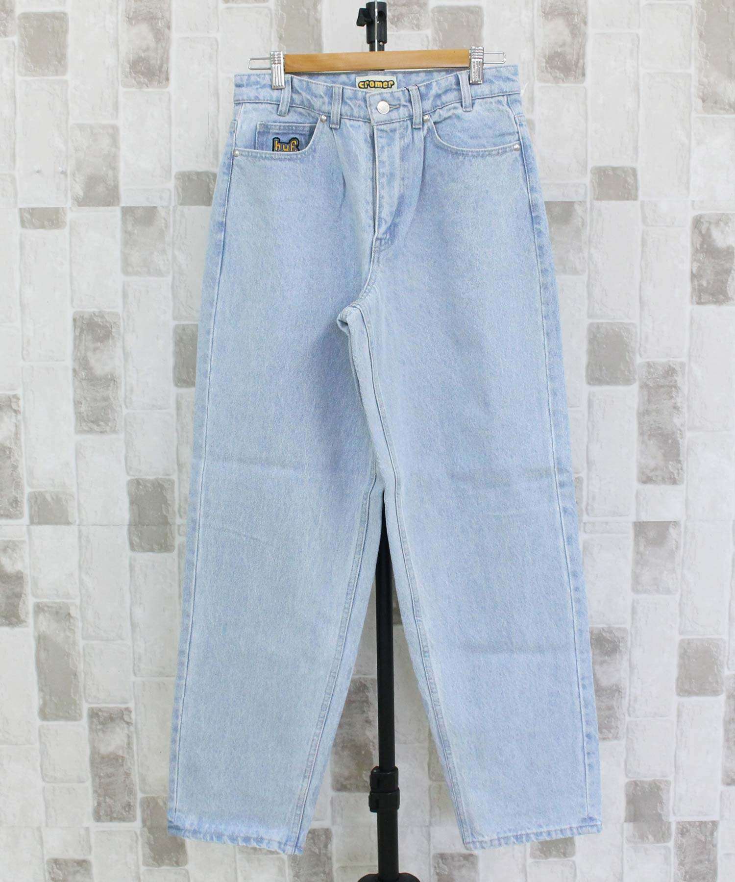 トップイズム TopIsm HUF ハフ クローマーパンツ デニムパンツ CROMER PANT メンズ ブランド （1-ブラック） 1-ブラック