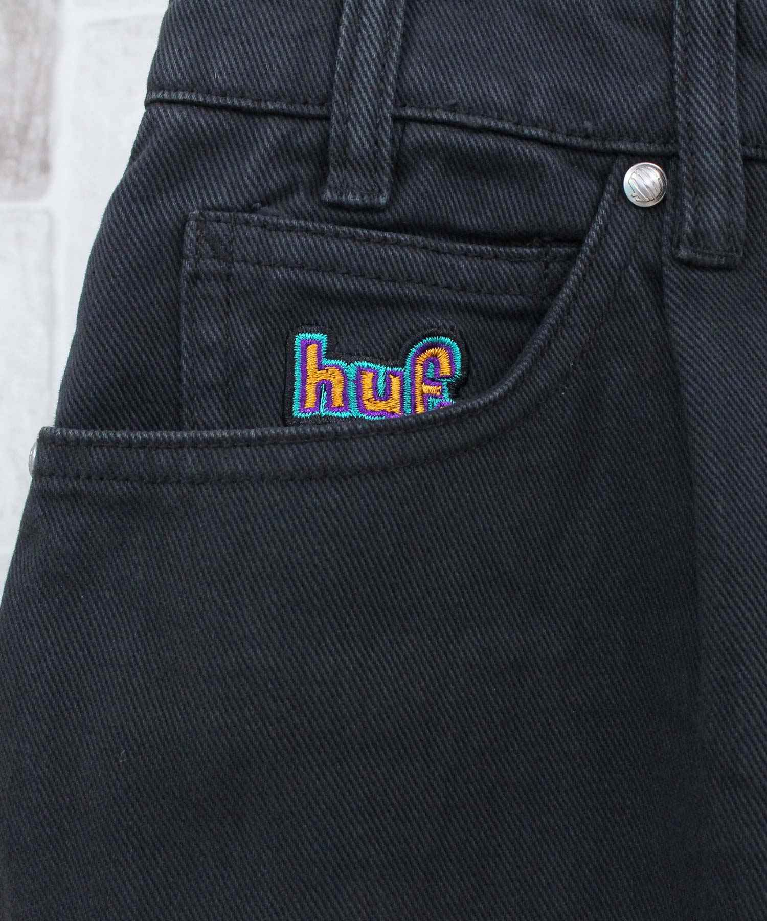 トップイズム TopIsm HUF ハフ クローマーパンツ デニムパンツ CROMER PANT メンズ ブランド （1-ブラック） 1-ブラック