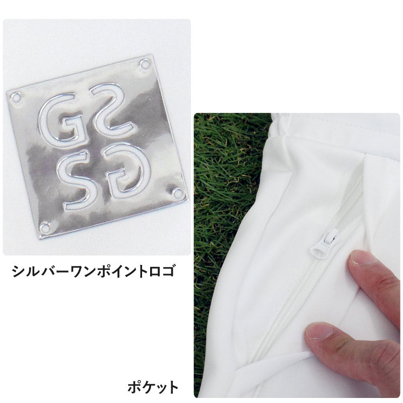 トップイズム TopIsm ゴルフパンツ メンズ ゴルフウェア GIORNO SEVEN ジョルノセブン 裾ラインリブ ストレッチ ウエストゴム イージーパンツ ボトムス 秋冬 春夏 （3-ブラック） 3-ブラック
