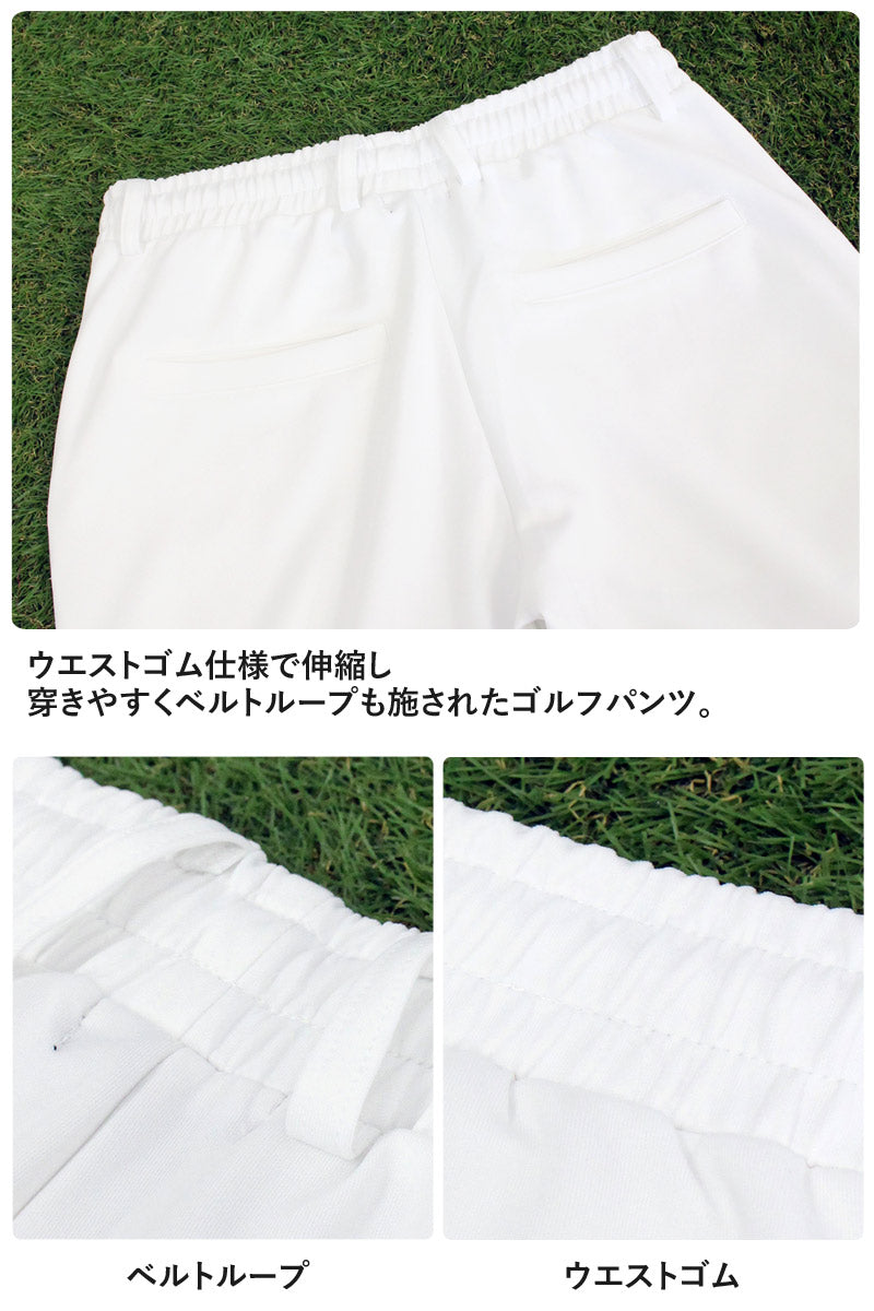 トップイズム TopIsm ゴルフウェア メンズ 上下セットアップ GIORNO SEVEN ジョルノセブン ジップアップパーカー トップス ゴルフパンツ リブライン ブランド おしゃれ 秋冬 春夏 （1-ホワイト） 1-ホワイト