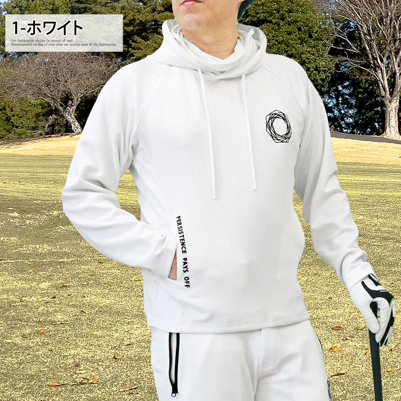 トップイズム TopIsm ゴルフウェア メンズ ゴルフ プルパーカー GIORNO SEVEN ジョルノセブン マスク搭載 トレーナー トップス おしゃれ ブランド 秋冬 春夏 （2-グレー） 2-グレー