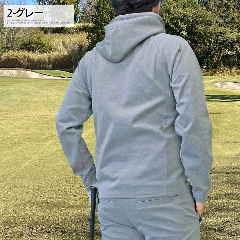 トップイズム TopIsm ゴルフウェア メンズ ゴルフ プルパーカー GIORNO SEVEN ジョルノセブン マスク搭載 トレーナー トップス おしゃれ ブランド 秋冬 春夏 （2-グレー） 2-グレー