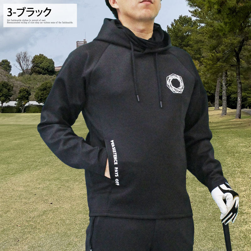 トップイズム TopIsm ゴルフウェア メンズ ゴルフ プルパーカー GIORNO SEVEN ジョルノセブン マスク搭載 トレーナー トップス おしゃれ ブランド 秋冬 春夏 （2-グレー） 2-グレー