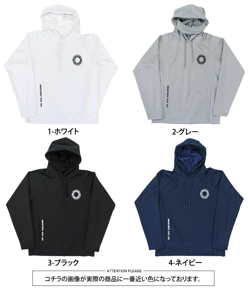 トップイズム TopIsm ゴルフウェア メンズ ゴルフ プルパーカー GIORNO SEVEN ジョルノセブン マスク搭載 トレーナー トップス おしゃれ ブランド 秋冬 春夏 （2-グレー） 2-グレー