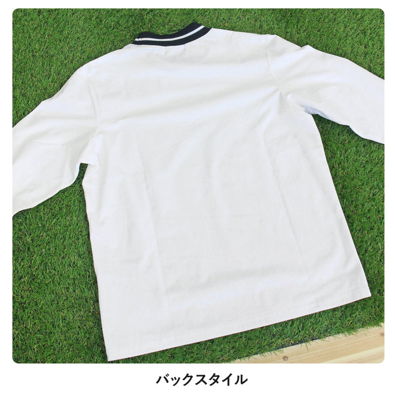 トップイズム TopIsm ゴルフウェア メンズ モックネックシャツ GIORNO SEVEN ジョルノセブン 長袖 ハイネック トップス ポロシャツ シルバーロゴ 首ライン ストレッチ おしゃれ 春夏 秋冬 （3-ネイビー） 3-ネイビー