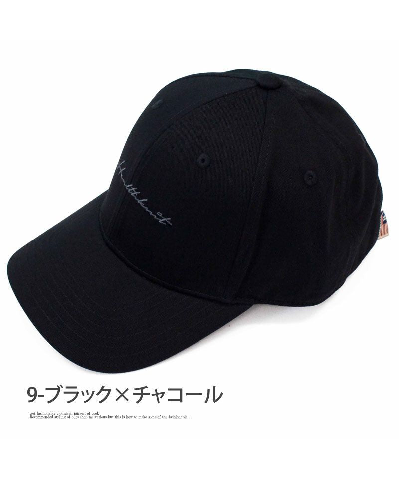 トップイズム TopIsm Healthknit ヘルスニット コットン ツイル 刺繍入り ベースボール キャップ バックストラップ 野球帽 無地 綿100％ ローキャップ メンズ 帽子 （9-ブラック×チャコール） 9-ブラック×チャコール