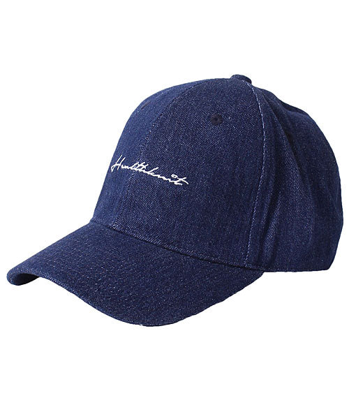 トップイズム TopIsm Healthknit ヘルスニット コットン ツイル 刺繍入り ベースボール キャップ バックストラップ 野球帽 無地 綿100％ ローキャップ メンズ 帽子 （3-インディゴ） 3-インディゴ