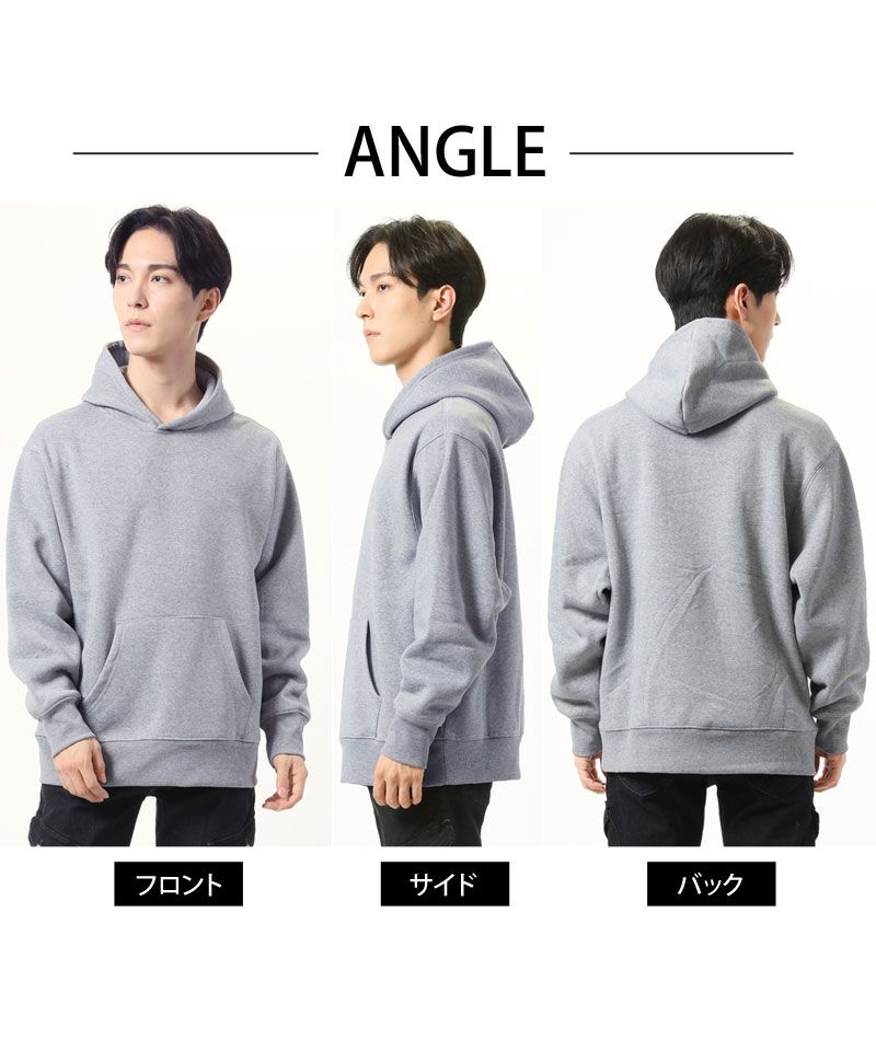 トップイズム TopIsm プルパーカー メンズ スウェットパーカー 裏起毛 無地 オーバーサイズ 長袖 男女兼用 ユニセックス トップス