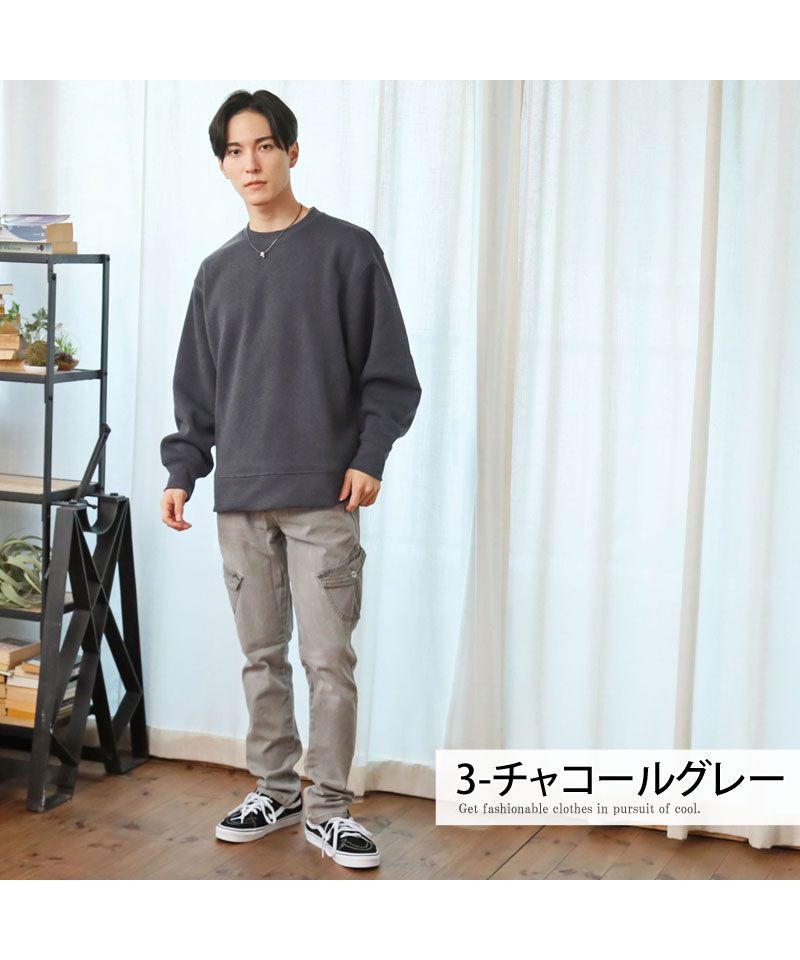 トップイズム TopIsm スウェット メンズ ヘビーウェイト トレーナー 裏起毛 無地 クルーネック オーバーサイズ 長袖 男女兼用 ユニセックス トップス