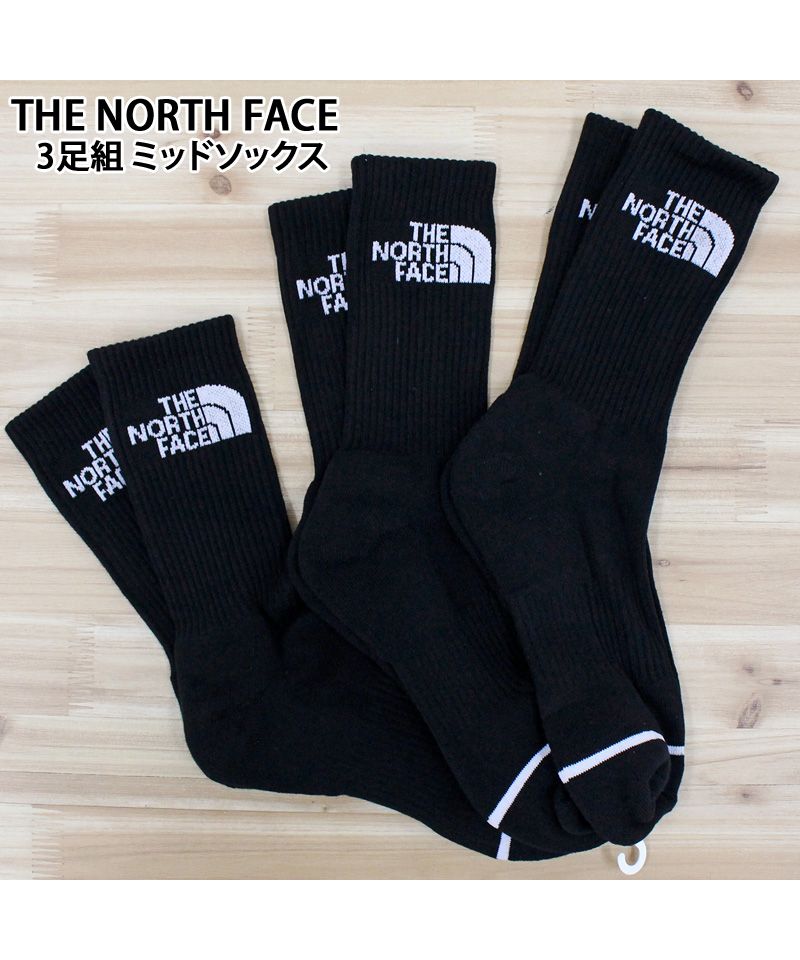 トップイズム TopIsm THE NORTH FACE ザ ノースフェイス 靴下 3枚セット ミッドソックス ホワイトレーベル韓国限定ライン メンズ レディース ブランド