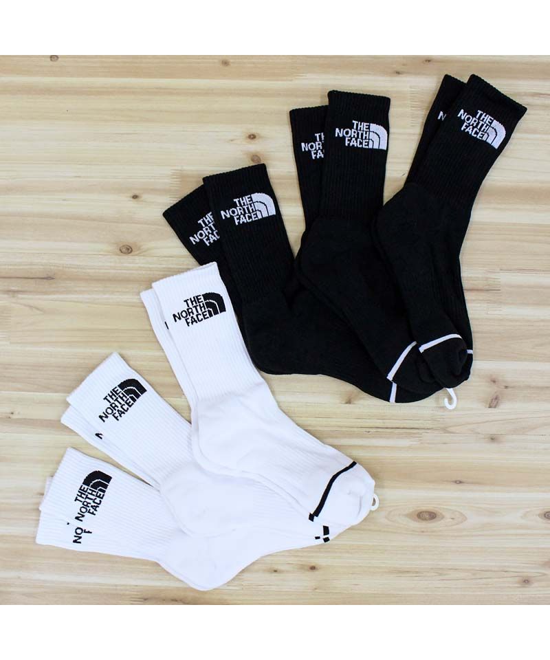 トップイズム TopIsm THE NORTH FACE ザ ノースフェイス 靴下 3枚セット ミッドソックス ホワイトレーベル韓国限定ライン メンズ レディース ブランド