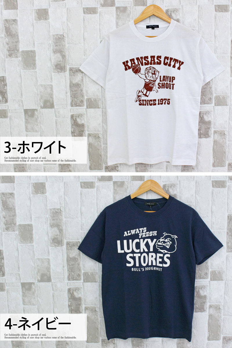 トップイズム TopIsm アメカジ サーフ メッセージロゴ フォトプリント ロゴT ミリタリー クルーネック 半袖 Tシャツ メンズ ティーシャツ トップス 春夏