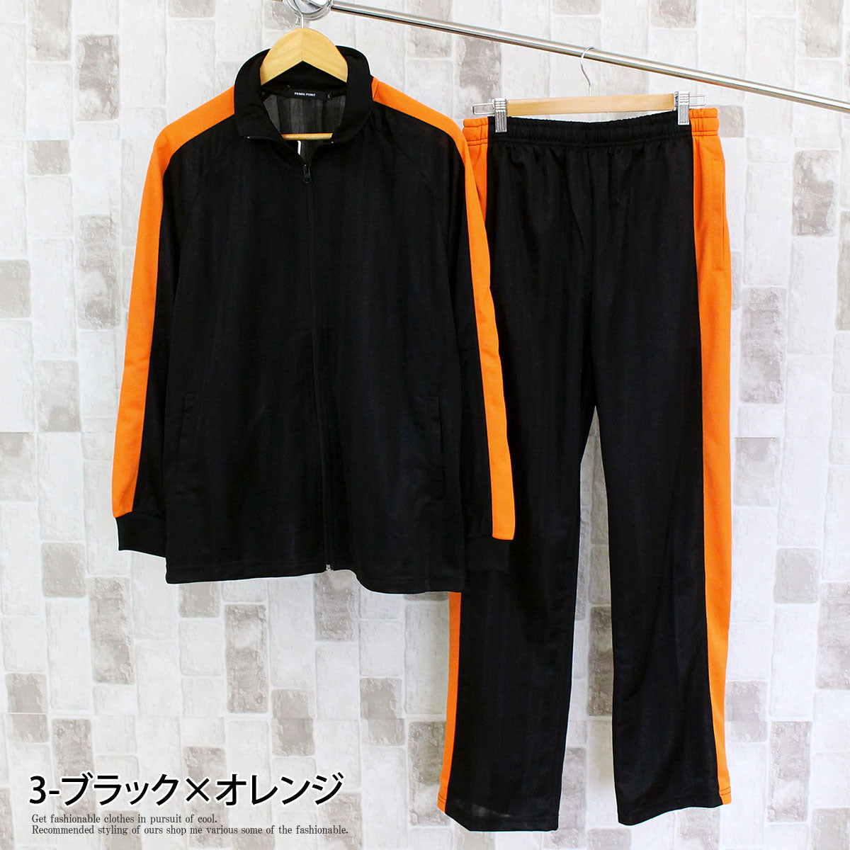 トップイズム TopIsm ジャージ セットアップ 上下セット メンズ シャドーストライプ ブリスター トラックジャケット パンツ サイドライン シンプル 男女兼用 ユニセックス （4-ネイビー×ホワイト） 4-ネイビー×ホワイト