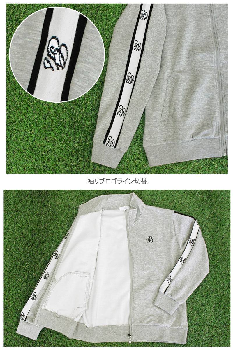 トップイズム TopIsm ゴルフウェア レディース 上下セットアップ gs GOLF ジップアップジャケット スウェットジャージ トレーナー スカート リブロゴライン切替 おしゃれ かわいい 韓国系 秋冬 春夏 ブランド （2-ブラック） 2-ブラック