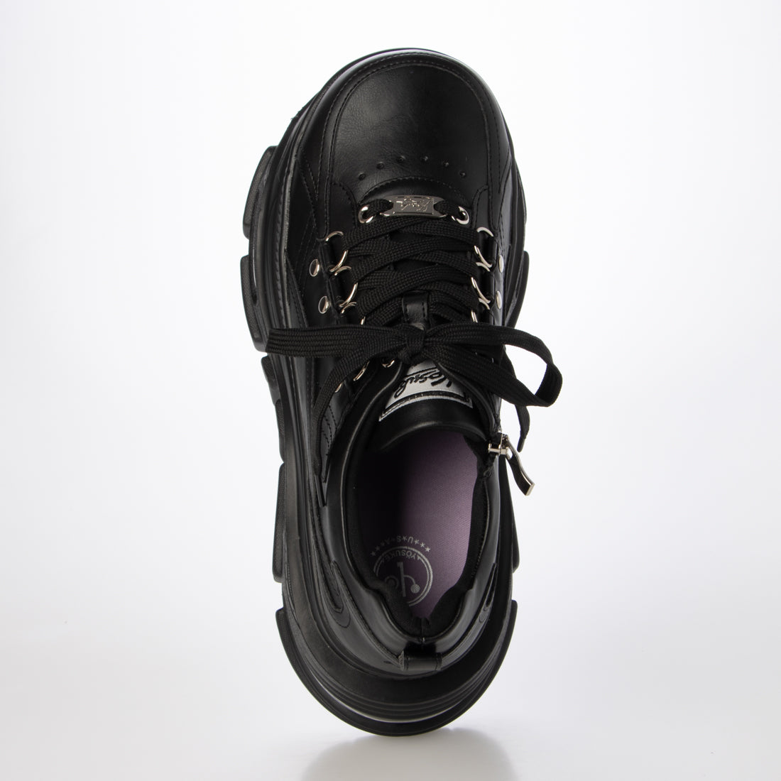 ヨースケ YOSUKE 厚底エアーソールスニーカー （ブラック） ブラック